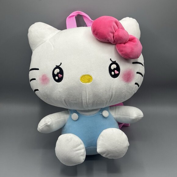Hello Kitty Kawaii Eyes Figural Plush Backpack NEW main image 5